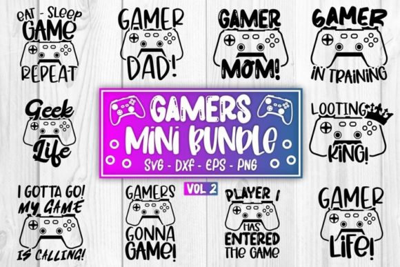 Gaming SVG Mini Bundle Vol 2: A Designer's Toolkit