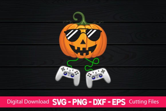 Pumpkin Funny Gaming Halloween Digital Art File