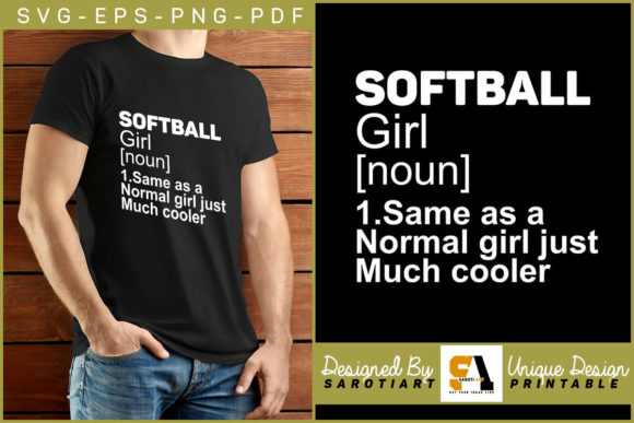 Softball Gaming Definition T-shirt SVG Files Explained