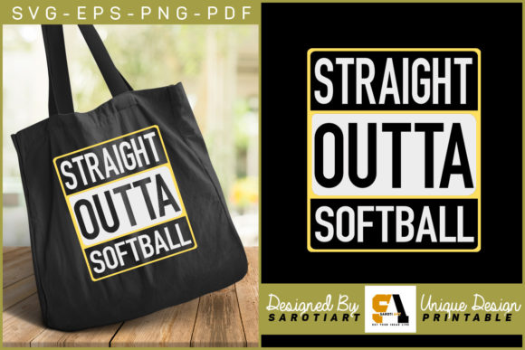 The Creative Power of the Straight Outta Softball Gaming Graphic