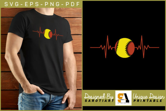 The Softball Heartbeat Tee: A Design That Speaks to Fans