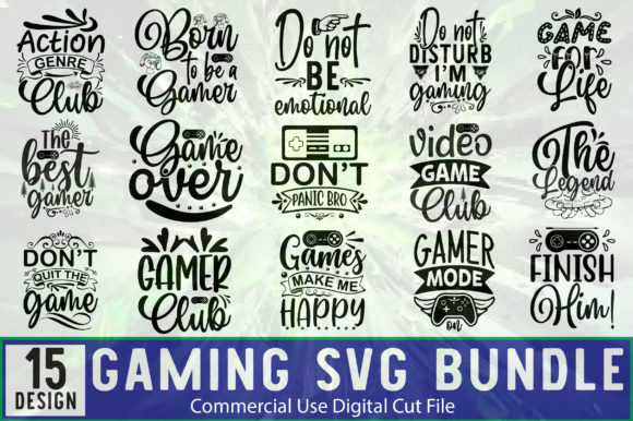 Unlocking Your Creative Projects with a Gaming and Gamer SVG Bundle 15 Designs
