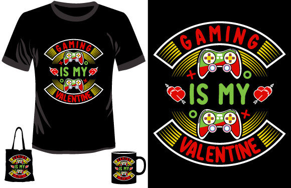 Valentine's Day T-Shirt Design Gaming: Merging Niche Passion with Print-on-Demand Business