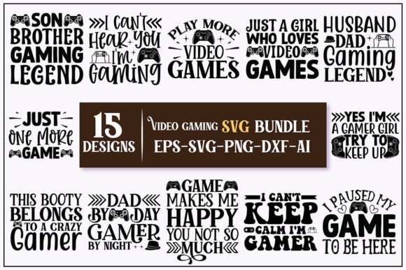 Video Gaming SVG Designs Bundle: Your Ultimate Digital Asset Toolkit